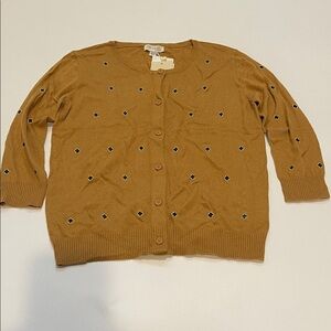 See U Soon Cashmere Blend Women's Brown Cardigan Sweater